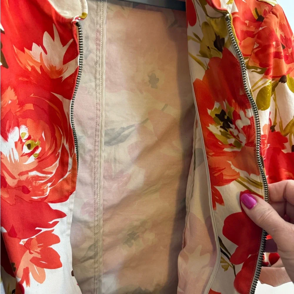 Christopher & Banks Floral Blazer - Red and Cream - Picture 6 of 10